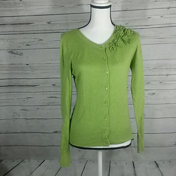 Caslon Sweaters - Angora cashmere viscose & cotton blend cardigan S